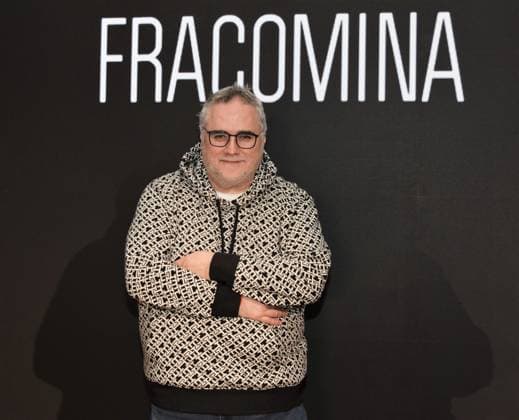 Milan,Italy FRACOMINA FW 2025-2026 at MFW Milan, Italy FRACOMINA FW 2025-2026 MFW In the photo: Marcello Tortora Ceo comunicazione Medias Srl, Marketing Manager di Fracomina Milan  Copyright: xIPA ABACAx