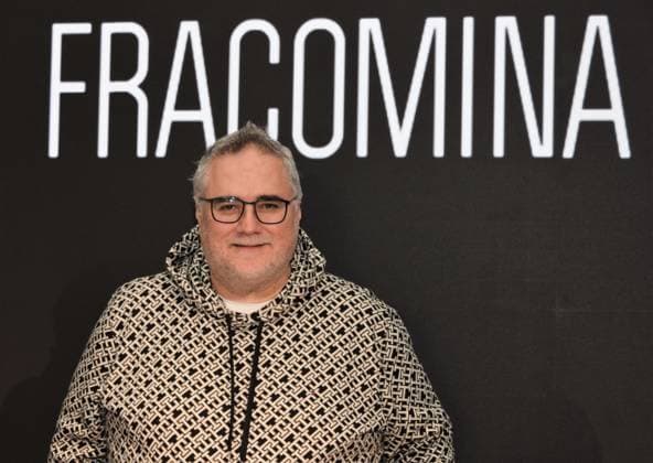 Milan,Italy FRACOMINA FW 2025-2026 at MFW Milan, Italy FRACOMINA FW 2025-2026 MFW In the photo: Marcello Tortora Ceo comunicazione Medias Srl, Marketing Manager di Fracomina Milan  Copyright: xIPA ABACAx