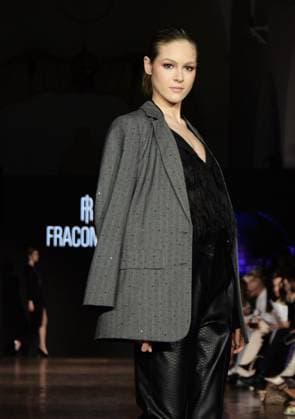 Milan,Italy FRACOMINA FW 2025-2026 at MFW Milan,Italy FRACOMINA FW 2025-2026 MFW In the photo:FRACOMINA show fashion show Milan  Copyright: xIPA ABACAx
