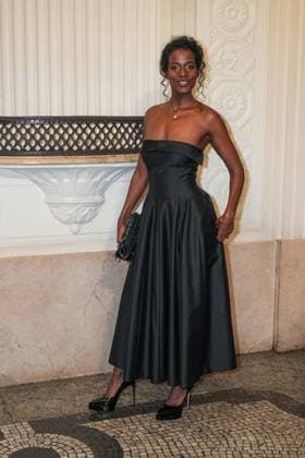 Milan, Milan Women s Fashion Week: Fall Winter 2025 26 - Alberta Ferretti fashion show - guests Milan, Milan Women s Fashion Week: Fall Winter 2025 26 - Women s Fashion, Fall Winter 2025 26.- Alberta Ferretti fashion show - guests - In the photo: Mariam Battistelli MILAN Italy  Copyright: xIPA ABACAx