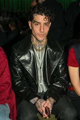 Milan, Milan Women s Fashion Week: Fall Winter 2025 - Women s Fashion, Fall Winter 2025.- Gucci fashion show - guests in the photo: Tony Effe  Copyright: xSimonaxChiocciax xipa-agency.netx xSimonaxChiocciax IPA_Agency_IPA54567225