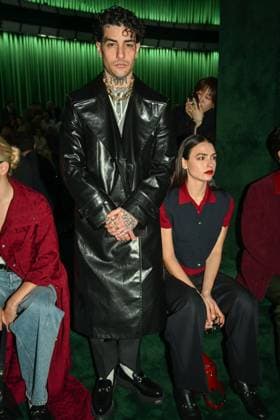 Milan, Milan Women s Fashion Week: Fall Winter 2025 - Women s Fashion, Fall Winter 2025.- Gucci fashion show - guests in the photo: Tony Effe  Copyright: xSimonaxChiocciax xipa-agency.netx xSimonaxChiocciax IPA_Agency_IPA54567229