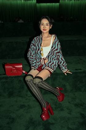 Milan, Milan Women s Fashion Week: Fall Winter 2025 - Gucci Fashion Show - Guests Milan, Milan Women s Fashion Week: Fall Winter 2025 - Women s Fashion, Fall Winter 2025.- Gucci fashion show - guests in the photo: Xiao Zhan MILAN Italy  Copyright: xIPA ABACAx