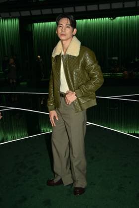 Milan, Milan Women s Fashion Week: Fall Winter 2025 - Gucci Fashion Show - Guests Milan, Milan Women s Fashion Week: Fall Winter 2025 - Women s Fashion, Fall Winter 2025.- Gucci fashion show - guests in the photo: Austin Lin MILAN Italy  Copyright: xIPA ABACAx