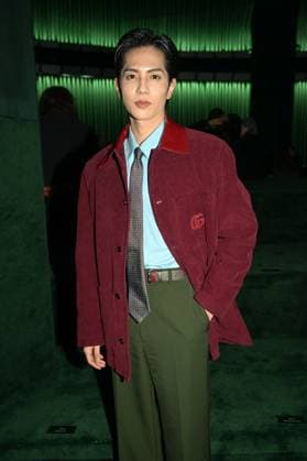 Milan, Milan Women s Fashion Week: Fall Winter 2025 - Gucci Fashion Show - Guests Milan, Milan Women s Fashion Week: Fall Winter 2025 - Women s Fashion, Fall Winter 2025.- Gucci fashion show - guests in the photo: Jun Shison MILAN Italy  Copyright: xIPA ABACAx