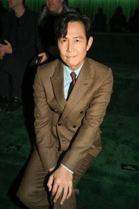 Milan, Milan Women s Fashion Week: Fall Winter 2025 - Gucci Fashion Show - Guests Milan, Milan Women s Fashion Week: Fall Winter 2025 - Women s Fashion, Fall Winter 2025.- Gucci fashion show - guests in the photo: Lee Jungjae MILAN Italy  Copyright: xIPA ABACAx