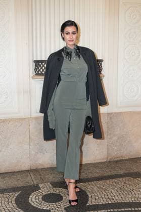 Milan, Milan Women s Fashion Week: Fall Winter 2025 26 - Women s Fashion, Fall Winter 2025 26.- Alberta Ferretti fashion show - guests - In the photo: Alice Sabatini  Copyright: xRiccardoxGIordanox xipa-agency.netx xRiccardoxGiordanox IPA_Agency_IPA54568323