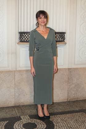 Milan, Milan Women s Fashion Week: Fall Winter 2025 26 - Women s Fashion, Fall Winter 2025 26.- Alberta Ferretti fashion show - guests - In the photo: Vanessa Scalera  Copyright: xRiccardoxGIordanox xipa-agency.netx xRiccardoxGiordanox IPA_Agency_IPA54568409