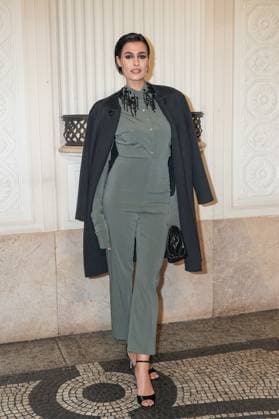 Milan, Milan Women s Fashion Week: Fall Winter 2025 26 - Alberta Ferretti fashion show - guests Milan, Milan Women s Fashion Week: Fall Winter 2025 26 - Women s Fashion, Fall Winter 2025 26.- Alberta Ferretti fashion show - guests - In the photo: Alice Sabatini MILAN Italy  Copyright: xIPA ABACAx