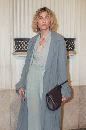 Milan, Milan Women s Fashion Week: Fall Winter 2025 26 - Alberta Ferretti fashion show - guests Milan, Milan Women s Fashion Week: Fall Winter 2025 26 - Women s Fashion, Fall Winter 2025 26.- Alberta Ferretti fashion show - guests - In the photo: Anna Foglietta MILAN Italy  Copyright: xIPA ABACAx