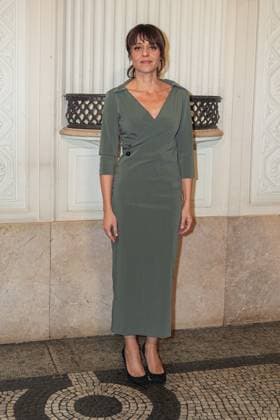 Milan, Milan Women s Fashion Week: Fall Winter 2025 26 - Alberta Ferretti fashion show - guests Milan, Milan Women s Fashion Week: Fall Winter 2025 26 - Women s Fashion, Fall Winter 2025 26.- Alberta Ferretti fashion show - guests - In the photo: Vanessa Scalera MILAN Italy  Copyright: xIPA ABACAx