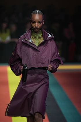 Milan, Milan Women s Fashion Week: Fall Winter 2025 26 - K—WAY Runway Show Milan, Milan Women s Fashion Week: Fall Winter 2025 26 - Women s Fashion, Fall Winter 2025 26 - K-Way fashion show - catwalk in the photo: Model MILAN Italy  Copyright: xIPA ABACAx