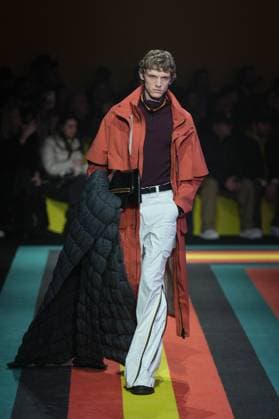 Milan, Milan Women s Fashion Week: Fall Winter 2025 26 - K—WAY Runway Show Milan, Milan Women s Fashion Week: Fall Winter 2025 26 - Women s Fashion, Fall Winter 2025 26 - K-Way fashion show - catwalk in the photo: Model MILAN Italy  Copyright: xIPA ABACAx