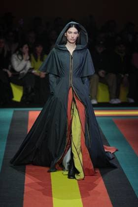 Milan, Milan Women s Fashion Week: Fall Winter 2025 26 - K—WAY Runway Show Milan, Milan Women s Fashion Week: Fall Winter 2025 26 - Women s Fashion, Fall Winter 2025 26 - K-Way fashion show - catwalk in the photo: Model MILAN Italy  Copyright: xIPA ABACAx