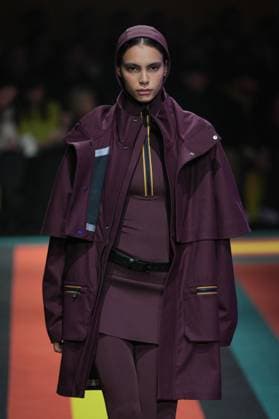 Milan, Milan Women s Fashion Week: Fall Winter 2025 26 - K—WAY Runway Show Milan, Milan Women s Fashion Week: Fall Winter 2025 26 - Women s Fashion, Fall Winter 2025 26 - K-Way fashion show - catwalk in the photo: Model MILAN Italy  Copyright: xIPA ABACAx