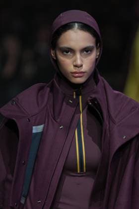 Milan, Milan Women s Fashion Week: Fall Winter 2025 26 - K—WAY Runway Show Milan, Milan Women s Fashion Week: Fall Winter 2025 26 - Women s Fashion, Fall Winter 2025 26 - K-Way fashion show - catwalk in the photo: Model MILAN Italy  Copyright: xIPA ABACAx