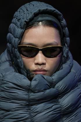 Milan, Milan Women s Fashion Week: Fall Winter 2025 26 - K—WAY Runway Show Milan, Milan Women s Fashion Week: Fall Winter 2025 26 - Women s Fashion, Fall Winter 2025 26 - K-Way fashion show - catwalk in the photo: Detail MILAN Italy  Copyright: xIPA ABACAx