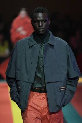 Milan, Milan Women s Fashion Week: Fall Winter 2025 26 - K—WAY Runway Show Milan, Milan Women s Fashion Week: Fall Winter 2025 26 - Women s Fashion, Fall Winter 2025 26 - K-Way fashion show - catwalk in the photo: Model MILAN Italy  Copyright: xIPA ABACAx