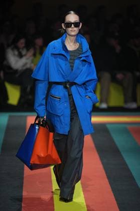 Milan, Milan Women s Fashion Week: Fall Winter 2025 26 - K—WAY Runway Show Milan, Milan Women s Fashion Week: Fall Winter 2025 26 - Women s Fashion, Fall Winter 2025 26 - K-Way fashion show - catwalk in the photo: Model MILAN Italy  Copyright: xIPA ABACAx