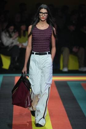 Milan, Milan Women s Fashion Week: Fall Winter 2025 26 - K—WAY Runway Show Milan, Milan Women s Fashion Week: Fall Winter 2025 26 - Women s Fashion, Fall Winter 2025 26 - K-Way fashion show - catwalk in the photo: Model MILAN Italy  Copyright: xIPA ABACAx