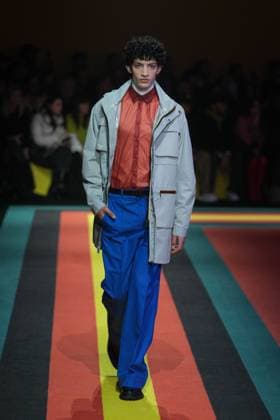 Milan, Milan Women s Fashion Week: Fall Winter 2025 26 - K—WAY Runway Show Milan, Milan Women s Fashion Week: Fall Winter 2025 26 - Women s Fashion, Fall Winter 2025 26 - K-Way fashion show - catwalk in the photo: Model MILAN Italy  Copyright: xIPA ABACAx
