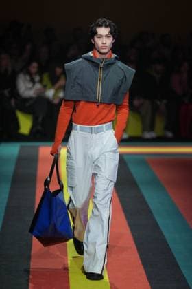 Milan, Milan Women s Fashion Week: Fall Winter 2025 26 - K—WAY Runway Show Milan, Milan Women s Fashion Week: Fall Winter 2025 26 - Women s Fashion, Fall Winter 2025 26 - K-Way fashion show - catwalk in the photo: Model MILAN Italy  Copyright: xIPA ABACAx