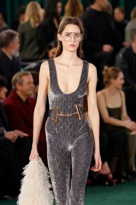 Gucci ready to wear fall winter 2025, Milan, February 2025. Gucci ready to wear fall winter 2025 runway at Milan fashion week, 25 February 2025., Credit:x Avalon London, UK  Copyright: xxx xAvalonx 0968818511