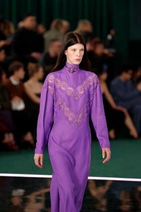 Gucci ready to wear fall winter 2025, Milan, February 2025. Gucci ready to wear fall winter 2025 runway at Milan fashion week, 25 February 2025., Credit:x Avalon London, UK  Copyright: xxx xAvalonx 0968818524