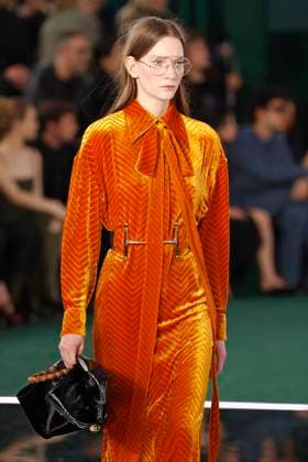 Gucci ready to wear fall winter 2025, Milan, February 2025. Gucci ready to wear fall winter 2025 runway at Milan fashion week, 25 February 2025., Credit:x Avalon London, UK  Copyright: xxx xAvalonx 0968818674