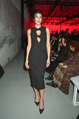 Milan, Italy: Milan, Milan Women s Fashion Week: Fall Winter 2025 - Women s Fashion, Fall Winter 2025.- N.21 fashion show - guests in the photo: Giulia Salemi Milan Italy  - ZUMAp169 20250225_zea_p169_771 Copyright: xSimonaxChiocciax