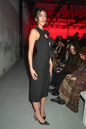 Milan, Italy: Milan, Milan Women s Fashion Week: Fall Winter 2025 - Women s Fashion, Fall Winter 2025.- N.21 fashion show - guests in the photo: Giulia Salemi Milan Italy  - ZUMAp169 20250225_zea_p169_772 Copyright: xSimonaxChiocciax