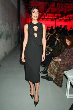 Milan, Italy: Milan, Milan Women s Fashion Week: Fall Winter 2025 - Women s Fashion, Fall Winter 2025.- N.21 fashion show - guests in the photo: Giulia Salemi Milan Italy  - ZUMAp169 20250225_zea_p169_774 Copyright: xSimonaxChiocciax