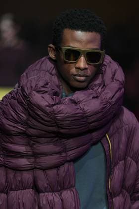 Milan, Italy: Milan, Milan Women s Fashion Week: Fall Winter 2025 26 - Women s Fashion, Fall Winter 2025 26 - K-Way fashion show - catwalk in the photo: Model Milan Italy  - ZUMAp169 20250225_zea_p169_790 Copyright: xRiccardoxGIordanox