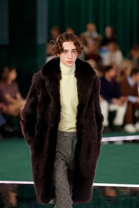 Gucci ready to wear fall winter 2025, Milan, February 2025. Gucci ready to wear fall winter 2025 runway at Milan fashion week, 25 February 2025., Credit:x Avalon London, UK  Copyright: xxx xAvalonx 0968818833