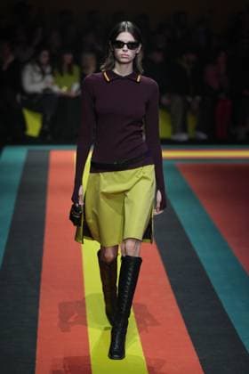 Milan, Italy: Milan, Milan Women s Fashion Week: Fall Winter 2025 26 - Women s Fashion, Fall Winter 2025 26 - K-Way fashion show - catwalk in the photo: Model Milan Italy  - ZUMAp169 20250225_zea_p169_791 Copyright: xRiccardoxGIordanox