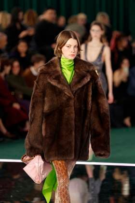 Gucci ready to wear fall winter 2025, Milan, February 2025. Gucci ready to wear fall winter 2025 runway at Milan fashion week, 25 February 2025., Credit:x Avalon London, UK  Copyright: xxx xAvalonx 0968818901