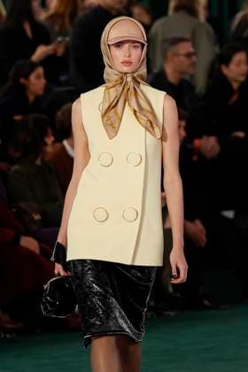 Gucci ready to wear fall winter 2025, Milan, February 2025. Gucci ready to wear fall winter 2025 runway at Milan fashion week, 25 February 2025., Credit:x Avalon London, UK  Copyright: xxx xAvalonx 0968819048