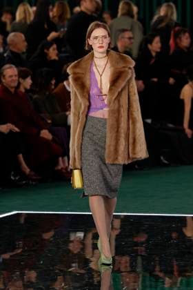 Gucci ready to wear fall winter 2025, Milan, February 2025. Gucci ready to wear fall winter 2025 runway at Milan fashion week, 25 February 2025., Credit:x Avalon London, UK  Copyright: xxx xAvalonx 0968819601