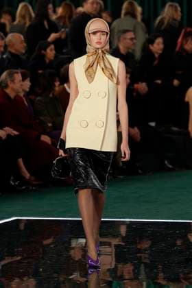 Gucci ready to wear fall winter 2025, Milan, February 2025. Gucci ready to wear fall winter 2025 runway at Milan fashion week, 25 February 2025., Credit:x Avalon London, UK  Copyright: xxx xAvalonx 0968819809