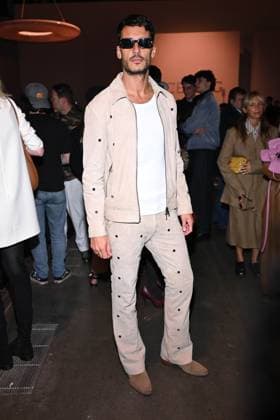 Milan, Milan Women s Fashion Week: Fall Winter 2025 26 - Women s Fashion, Fall Winter 2025 26.- ICEBERG fashion show - front row In the photo: Guest  Copyright: xRiccardoxGIordanox xipa-agency.netx xRiccardoxGiordanox IPA_Agency_IPA54571137