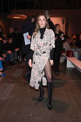 Milan, Milan Women s Fashion Week: Fall Winter 2025 26 - Women s Fashion, Fall Winter 2025 26.- ICEBERG fashion show - front row In the photo: Samara Tramontana  Copyright: xRiccardoxGIordanox xipa-agency.netx xRiccardoxGiordanox IPA_Agency_IPA54571147