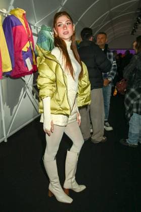 Milan, Milan Women s Fashion Week: Fall Winter 2025 - Women s Fashion, Fall Winter 2025.- K.WAY fashion show - guests in the photo: guest  Copyright: xSimonaxChiocciax xipa-agency.netx xSimonaxChiocciax IPA_Agency_IPA54572618