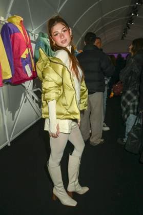 Milan, Milan Women s Fashion Week: Fall Winter 2025 - Women s Fashion, Fall Winter 2025.- K.WAY fashion show - guests in the photo: guest  Copyright: xSimonaxChiocciax xipa-agency.netx xSimonaxChiocciax IPA_Agency_IPA54572619