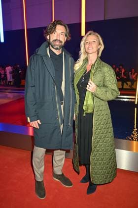 Milan, Milan Women s Fashion Week: Fall Winter 2025 - Women s Fashion, Fall Winter 2025.- K.WAY fashion show - guests in the photo: Alessandro Pirlo and Debora Roversi  Copyright: xSimonaxChiocciax xipa-agency.netx xSimonaxChiocciax IPA_Agency_IPA54572664
