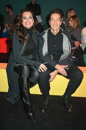 Milan, Milan Women s Fashion Week: Fall Winter 2025 - Women s Fashion, Fall Winter 2025.- K.WAY fashion show - guests in the photo: Alena Seredova and Alessandro Nasi  Copyright: xSimonaxChiocciax xipa-agency.netx xSimonaxChiocciax IPA_Agency_IPA54572668