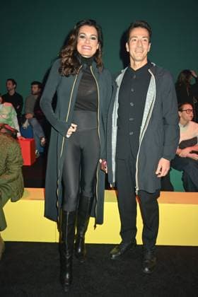 Milan, Milan Women s Fashion Week: Fall Winter 2025 - Women s Fashion, Fall Winter 2025.- K.WAY fashion show - guests in the photo: Alena Seredova and Alessandro Nasi  Copyright: xSimonaxChiocciax xipa-agency.netx xSimonaxChiocciax IPA_Agency_IPA54572669
