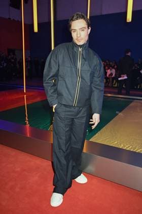 Milan, Milan Women s Fashion Week: Fall Winter 2025 - Women s Fashion, Fall Winter 2025.- K.WAY fashion show - guests in the photo: Ed Westwick  Copyright: xSimonaxChiocciax xipa-agency.netx xSimonaxChiocciax IPA_Agency_IPA54572677