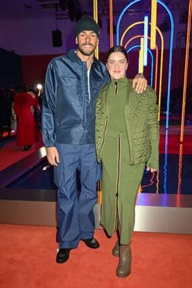 Milan, Milan Women s Fashion Week: Fall Winter 2025 - Women s Fashion, Fall Winter 2025.- K.WAY fashion show - guests in the photo: Veronica Yoko and Gregorio Paltrinieri  Copyright: xSimonaxChiocciax xipa-agency.netx xSimonaxChiocciax IPA_Agency_IPA54572685