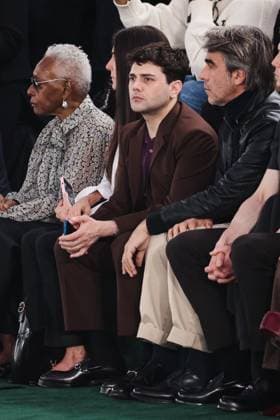 Milan, Milan Women s Fashion Week: Fall Winter 2025 - Gucci Fashion Show - Front Row Guests Milan, Milan Women s Fashion Week: Fall Winter 2025 - Women s Fashion, Fall Winter 2025 - Gucci Fashion Show - Guests. In the photo: Xavier Dolan (Canadian director and actor) Milan Italy  Copyright: xIPA ABACAx