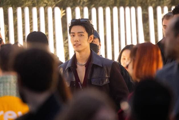 News - Gucci - Arrivals - Milan Fashion Week - Womenswear Fall Winter 2025 2026 Xiao Zhan is seen leaving the Gucci fashion show during the Milan Fashion Week - Womenswear Fall Winter 2025 2026 on February 25, 2025 in Milan, Italy. Photo: Cinzia Camela. MILAN Superstudio Maxi Italy Copyright: xCinziaxCamelax xLiveMediax LPN_1750616